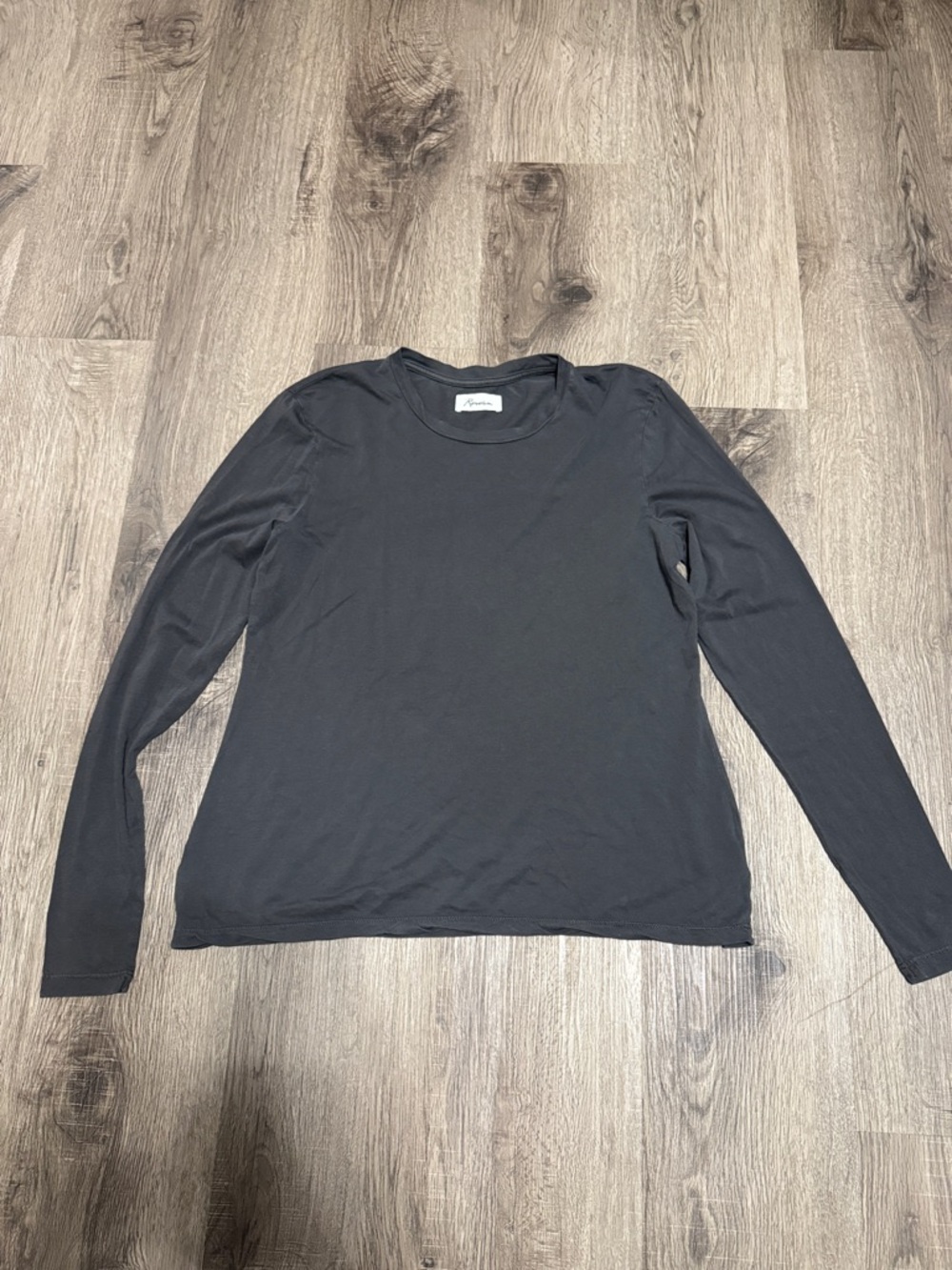 Rowan made in USA Black Long-Sleeve Crew Tee